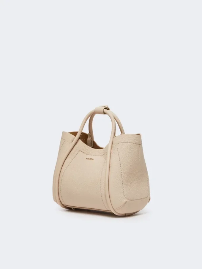 Bolso marino extrapequeño de piel, color hielo Bolso marino extrapequeño de piel, color hielo