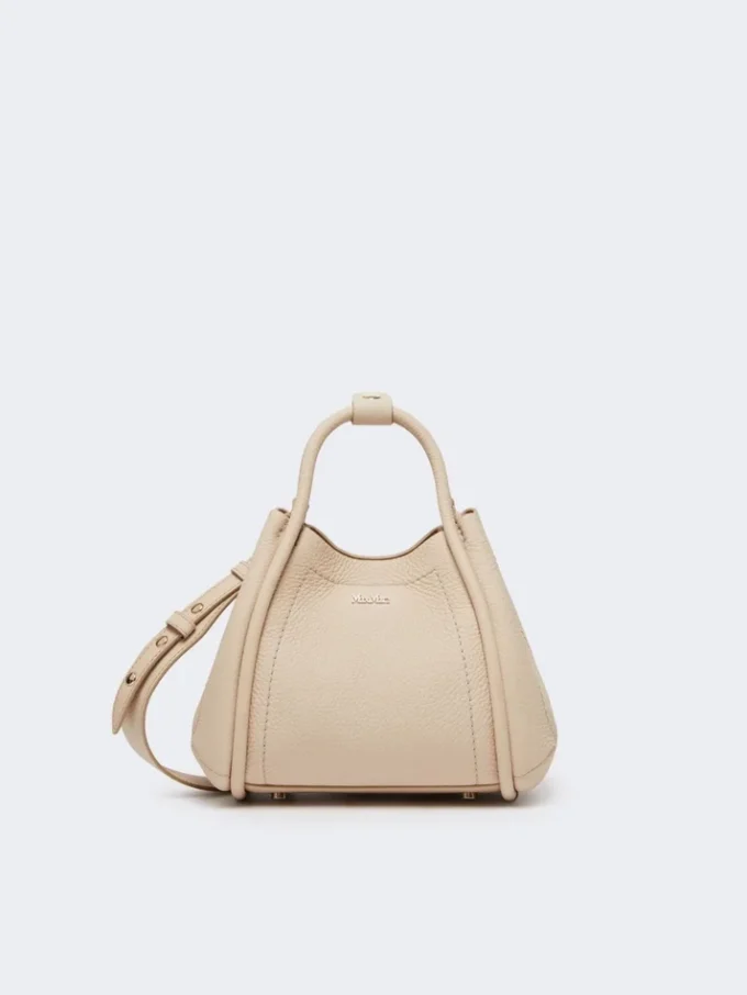 Bolso marino extrapequeño de piel, color hielo Bolso marino extrapequeño de piel, color hielo