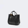 Bolso marino extrapequeño de piel, negro Bolso marino extrapequeño de piel, negro