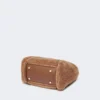 Bolso marino extrapequeño de tejido teddy, color camel Bolso marino extrapequeño de tejido teddy, color camel