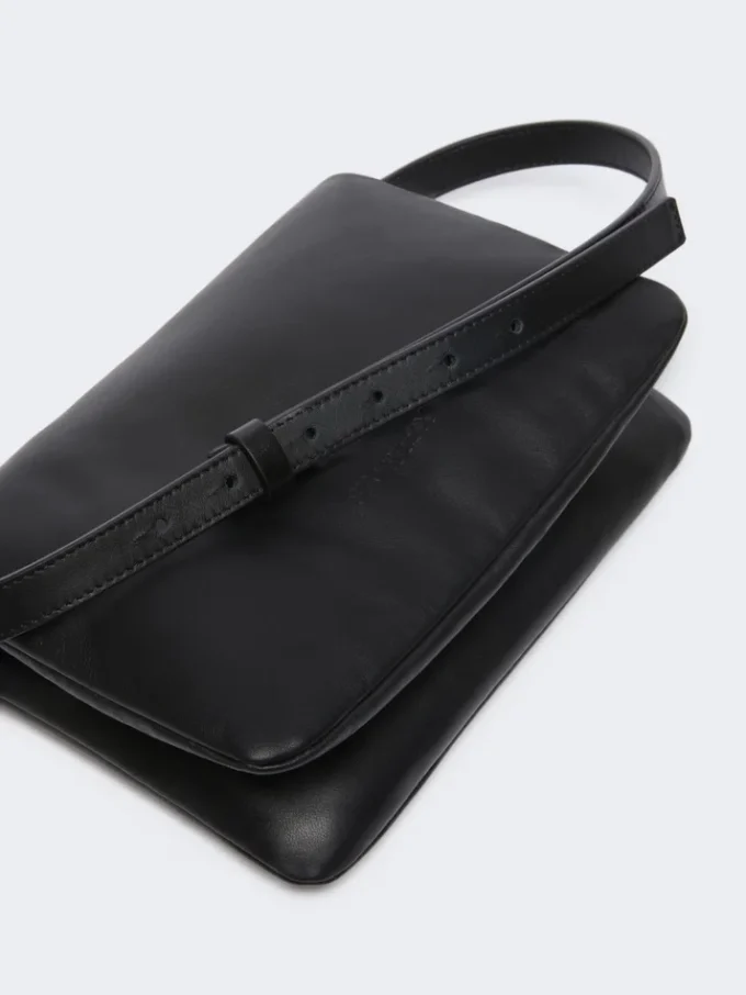Bolso mini Soffy acolchado de piel napa, negro Bolso mini Soffy acolchado de piel napa, negro