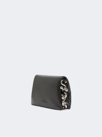 Bolso mini Soffy de napa acolchada, negro