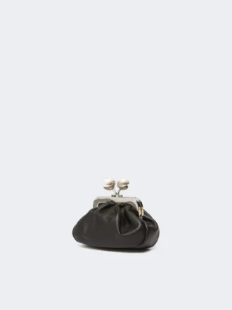 Bolso Nano Pasticcino de piel de oveja napa, negro