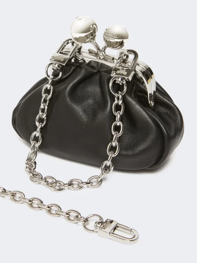 Bolso Nano Pasticcino de piel de oveja napa, negro Bolso Nano Pasticcino de piel de oveja napa, negro