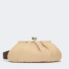 Bolso Pasticcino extragrande acolchado de gabardina técnica, beige Bolso Pasticcino extragrande acolchado de gabardina técnica, beige