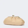 Bolso Pasticcino extragrande acolchado de gabardina técnica, beige Bolso Pasticcino extragrande acolchado de gabardina técnica, beige