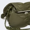 Bolso Pasticcino extragrande de gabardina técnica, verde salvia Bolso Pasticcino extragrande de gabardina técnica, verde salvia