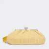 Bolso Pasticcino grande de algodón a cuadros vichy, amarillo Bolso Pasticcino grande de algodón a cuadros vichy, amarillo
