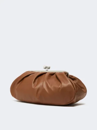 Bolso Pasticcino grande de piel de oveja, color tabaco Bolso Pasticcino grande de piel de oveja, color tabaco
