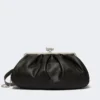 Bolso Pasticcino grande de piel de oveja, negro Bolso Pasticcino grande de piel de oveja, negro