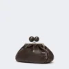 Bolso Pasticcino mediano de piel con estampado de cocodrilo, marrón oscuro Bolso Pasticcino mediano de piel con estampado de cocodrilo, marrón oscuro
