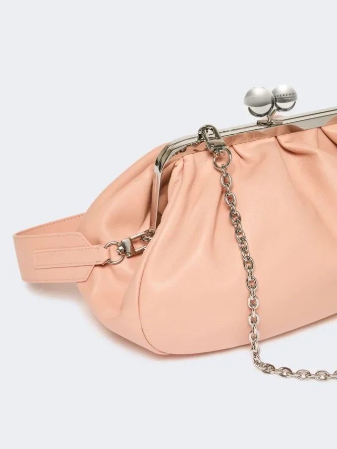 Bolso Pasticcino mediano de piel de oveja, rosa antiguo Bolso Pasticcino mediano de piel de oveja, rosa antiguo