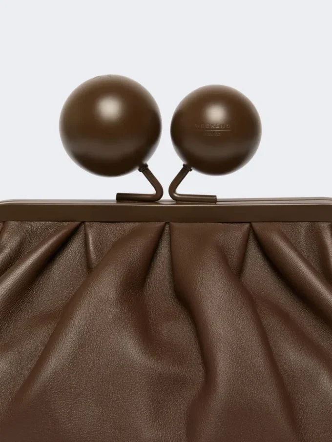 Bolso Pasticcino mediano de piel napa, marrón Bolso Pasticcino mediano de piel napa, marrón