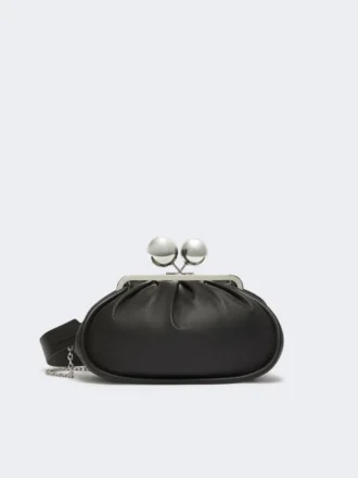 Bolso Pasticcino mediano en piel napa brillante, negro Bolso Pasticcino mediano en piel napa brillante, negro