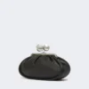 Bolso Pasticcino mediano en piel napa brillante, negro