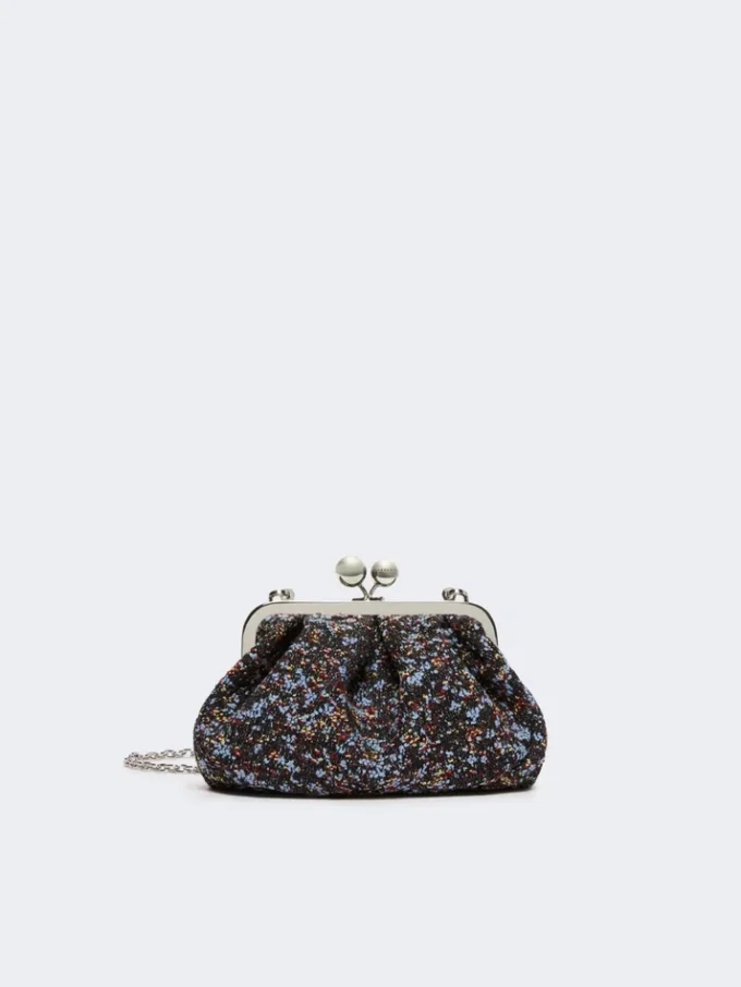 Bolso Pasticcino pequeño de bouclé de lana, color avio