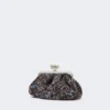 Bolso Pasticcino pequeño de bouclé de lana, color avio