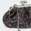 Bolso Pasticcino pequeño de bouclé de lana, color avio