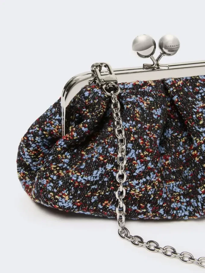 Bolso Pasticcino pequeño de bouclé de lana, color avio