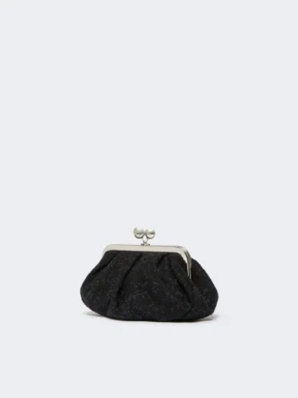 Bolso Pasticcino pequeño de bouclé de lana, negro