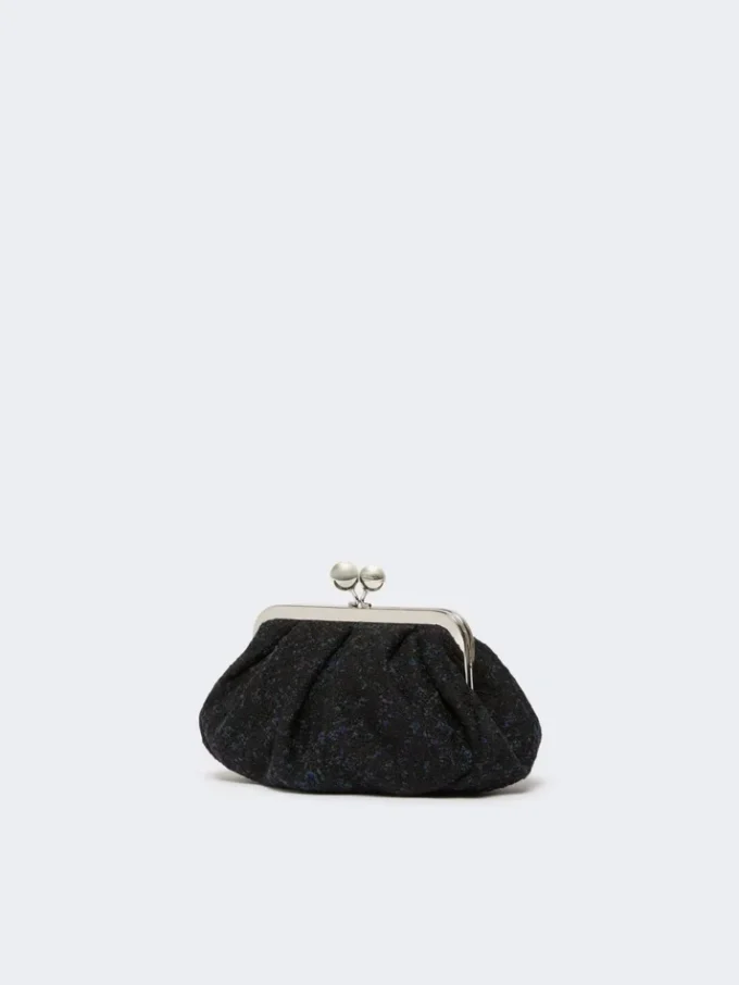 Bolso Pasticcino pequeño de bouclé de lana, negro Bolso Pasticcino pequeño de bouclé de lana, negro
