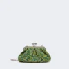 Bolso Pasticcino pequeño de bouclé de lana, verde Bolso Pasticcino pequeño de bouclé de lana, verde