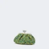 Bolso Pasticcino pequeño de bouclé de lana, verde Bolso Pasticcino pequeño de bouclé de lana, verde