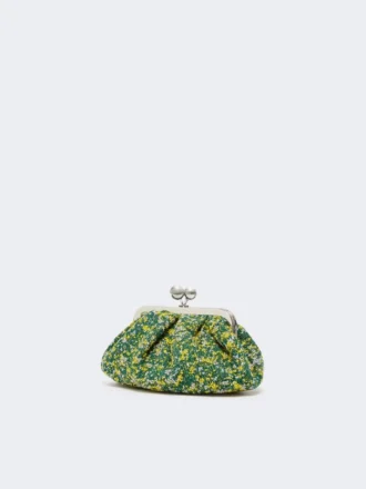 Bolso Pasticcino pequeño de bouclé de lana, verde