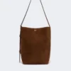 Bolso pequeño Archetipo en piel serraje, marrón oscuro Bolso pequeño Archetipo en piel serraje, marrón oscuro