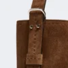 Bolso pequeño Archetipo en piel serraje, marrón oscuro Bolso pequeño Archetipo en piel serraje, marrón oscuro
