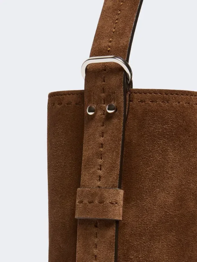 Bolso pequeño Archetipo en piel serraje, marrón oscuro Bolso pequeño Archetipo en piel serraje, marrón oscuro