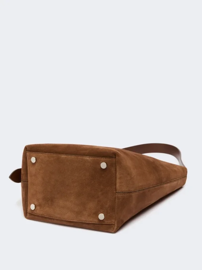 Bolso pequeño Archetipo en piel serraje, marrón oscuro Bolso pequeño Archetipo en piel serraje, marrón oscuro