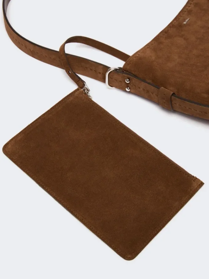Bolso pequeño Archetipo en piel serraje, marrón oscuro Bolso pequeño Archetipo en piel serraje, marrón oscuro
