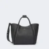 Bolso pequeño de cuero estilo marino, negro Bolso pequeño de cuero estilo marino, negro