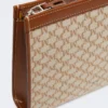 Bolso pequeño de jacquard de algodón, color avellana