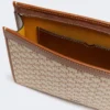 Bolso pequeño de jacquard de algodón, color avellana