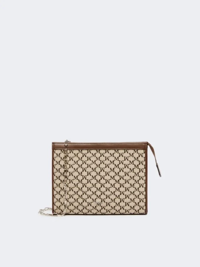 Bolso pequeño de jacquard de algodón, negro