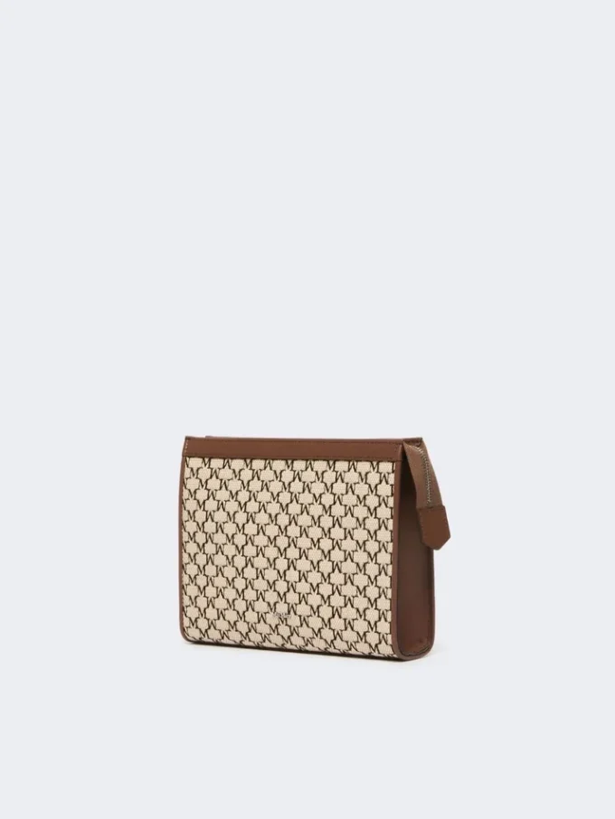 Bolso pequeño de jacquard de algodón, negro