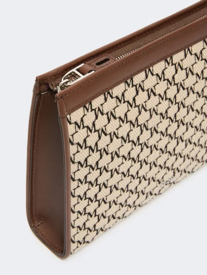 Bolso pequeño de jacquard de algodón, negro