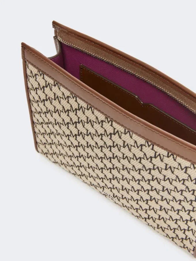 Bolso pequeño de jacquard de algodón, negro