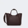 Bolso pequeño de piel estilo marino, color burdeos Bolso pequeño de piel estilo marino, color burdeos