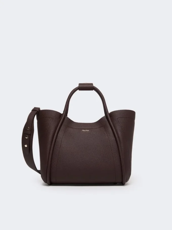 Bolso pequeño de piel estilo marino, color burdeos Bolso pequeño de piel estilo marino, color burdeos