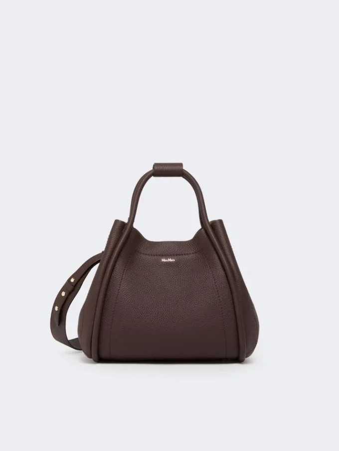 Bolso pequeño de piel estilo marino, color burdeos Bolso pequeño de piel estilo marino, color burdeos