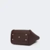 Bolso pequeño de piel estilo marino, color burdeos Bolso pequeño de piel estilo marino, color burdeos