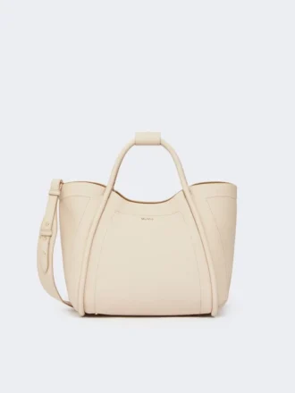 Bolso pequeño de piel estilo marino, color hielo