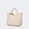 Bolso pequeño de piel estilo marino, color hielo