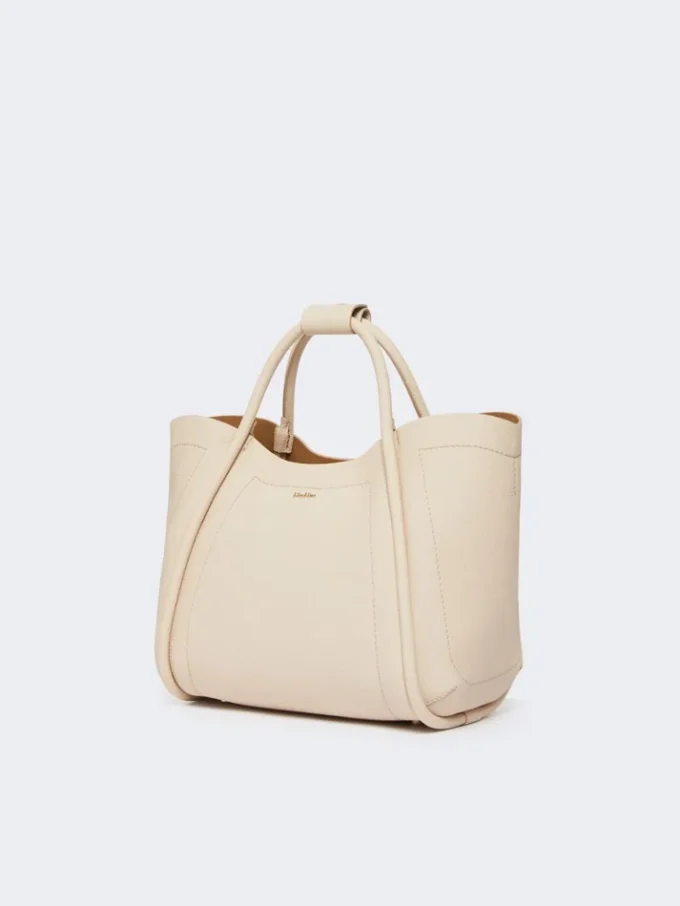 Bolso pequeño de piel estilo marino, color hielo