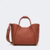 Bolso pequeño de piel estilo marino, color óxido