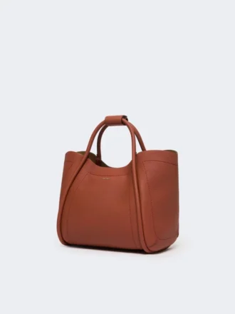 Bolso pequeño de piel estilo marino, color óxido
