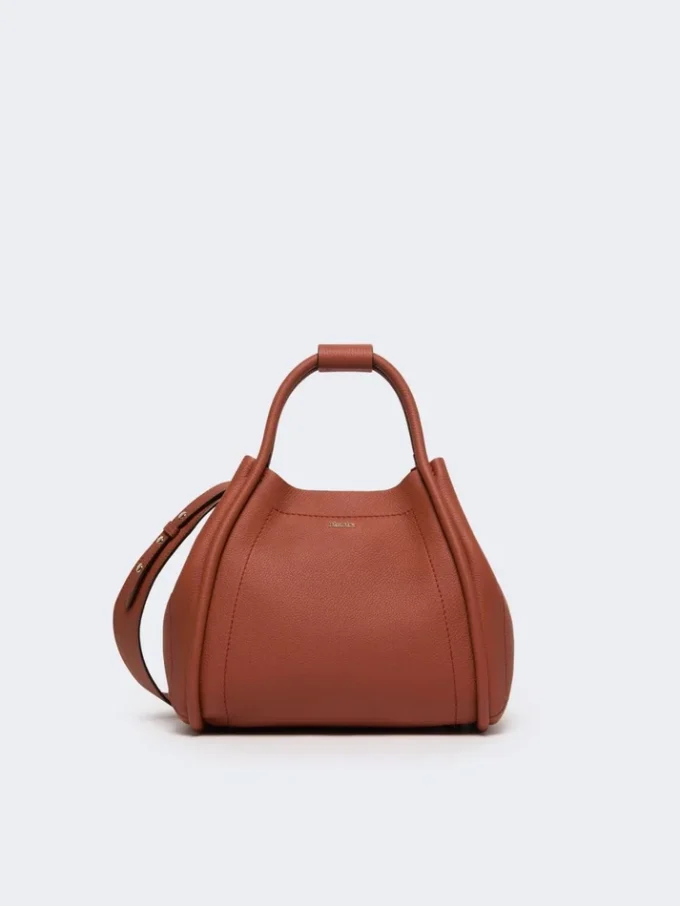 Bolso pequeño de piel estilo marino, color óxido